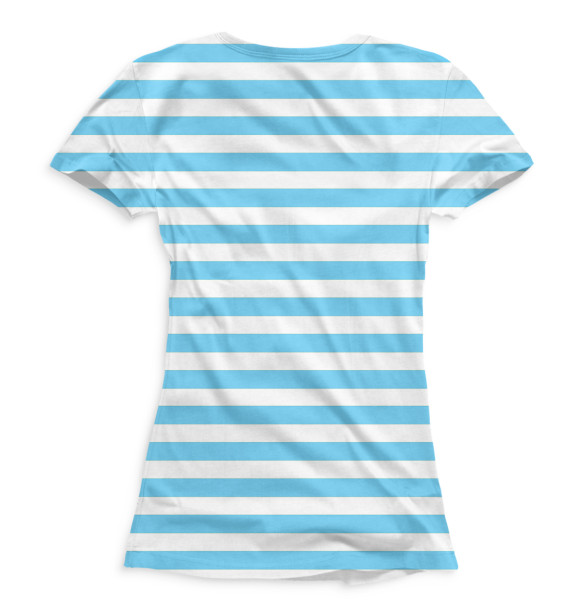 Женская футболка с изображением Матроска цвета Белый
