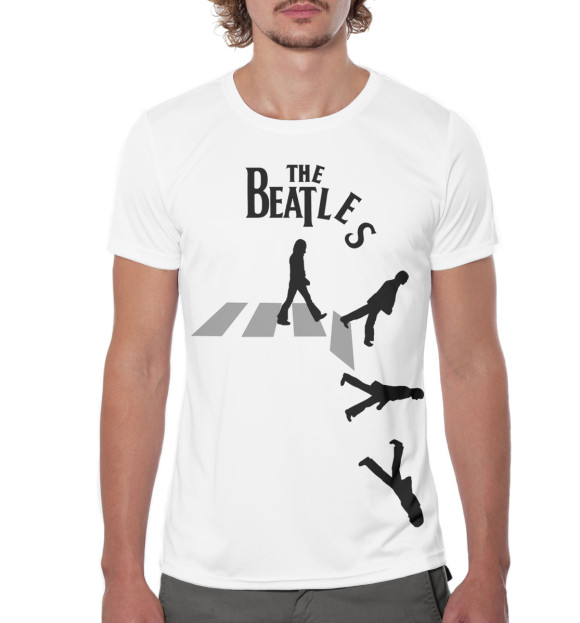 Мужская футболка с изображением The Beatles цвета Белый