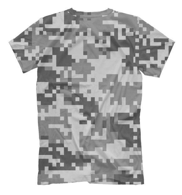 Футболка для мальчиков с изображением Camo digital gray цвета Белый