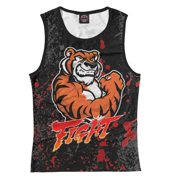 Майка для девочки с изображением Бой цвета Белый