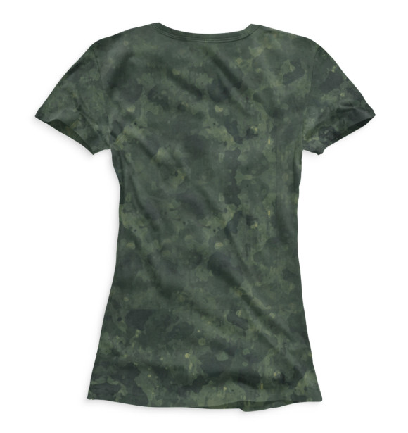 Женская футболка с изображением Военная разведка цвета Белый