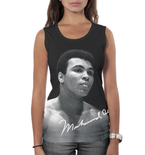 

Майки Print Bar, Белый, Мухаммед Али