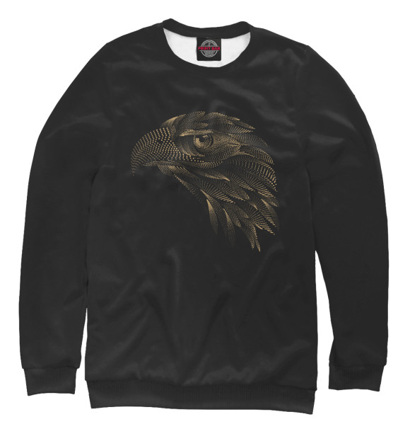 Женский свитшот с изображением Golden Eagle цвета Белый