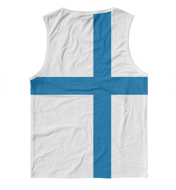 Майка для мальчика с изображением Сборная Финляндии цвета Белый