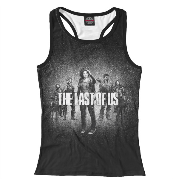 Женская майка-борцовка с изображением The Last of Us цвета Белый