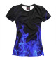 Женская футболка Синий огонь