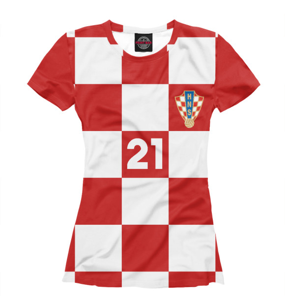 Футболка для девочек с изображением Вида Хорватия 21 цвета Белый