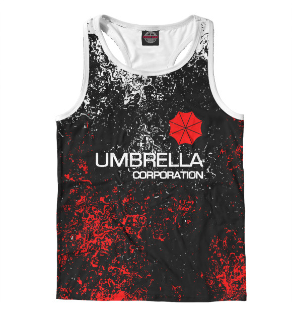 Мужская майка-борцовка с изображением Umbrella Corporation цвета Белый