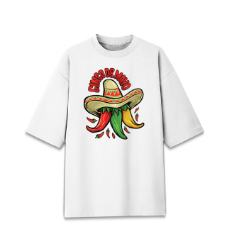 Женская футболка оверсайз Мексиканские перцы
