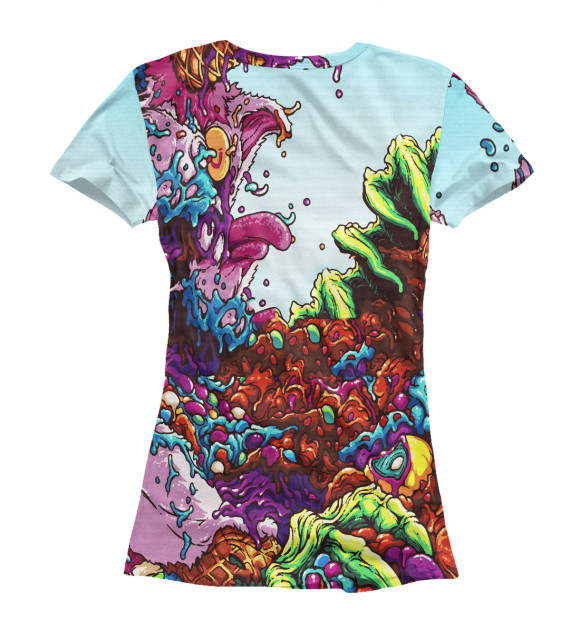 Женская футболка с изображением Hyper Beast цвета Белый