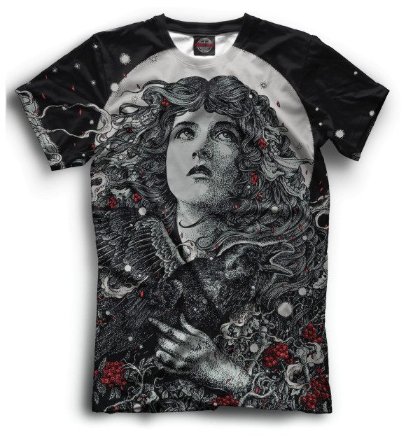 Мужская футболка с притом Хипстер цвета Черный Мужская футболка с изображением Хипстер цвета Черный