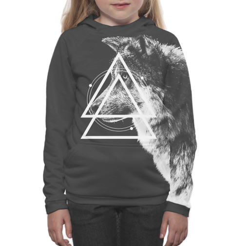 

Худи Print Bar, Белый, Волк