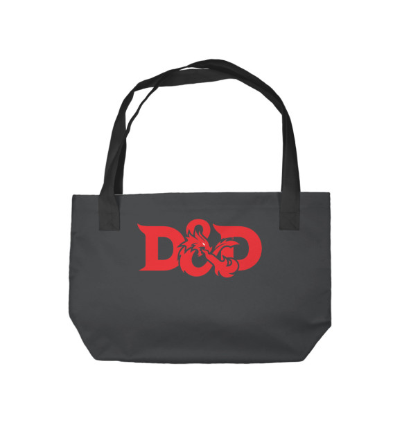 Пляжная сумка с изображением DnD-3 цвета 