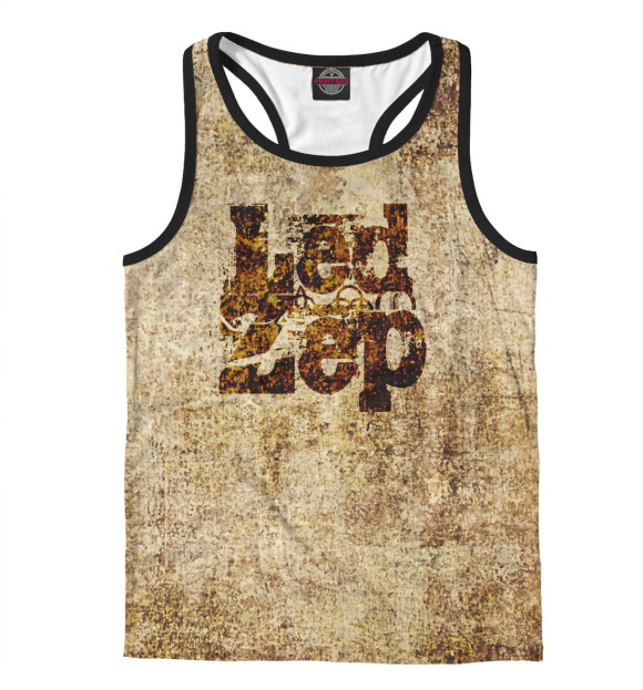 Мужская майка-борцовка с изображением Led Zeppelin цвета Белый