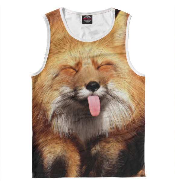 Майка для мальчика с изображением Лис цвета Белый