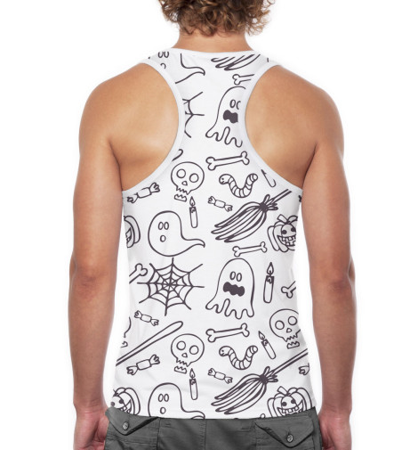 

Майки борцовки Print Bar, Белый, Санта Муэрте