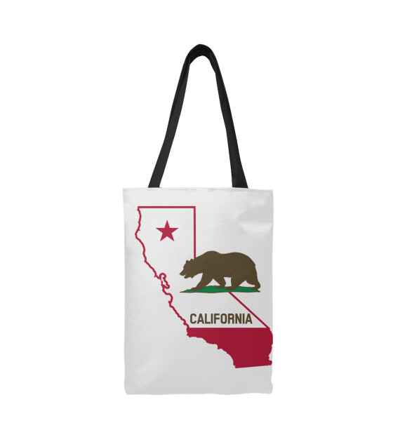 Сумка-шоппер с изображением California цвета 