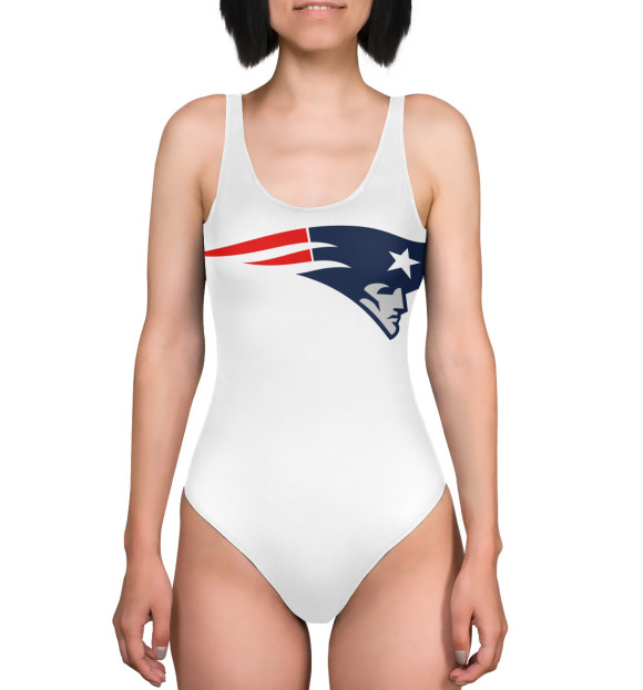 Купальник-боди с изображением New England Patriots цвета 