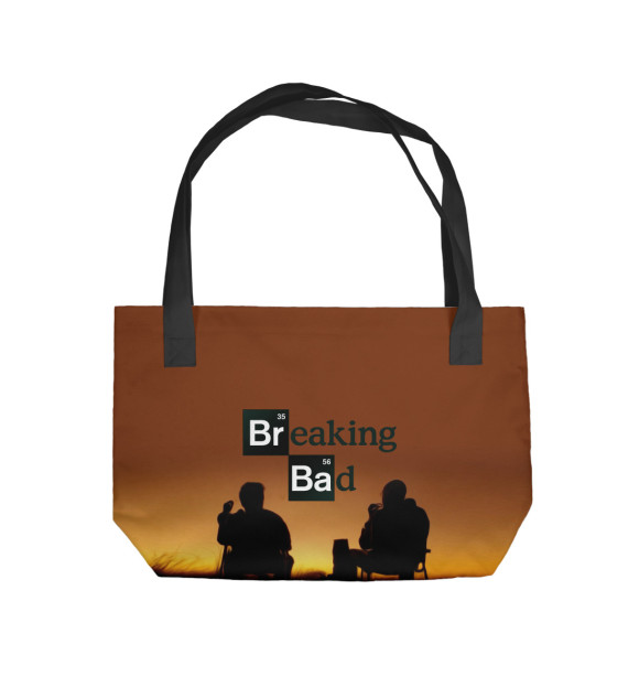 Пляжная сумка с изображением Breaking bad цвета 