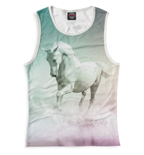 

Майки Print Bar, Белый, Лошадь