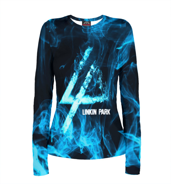 Женский лонгслив с изображением Linkin Park цвета Белый