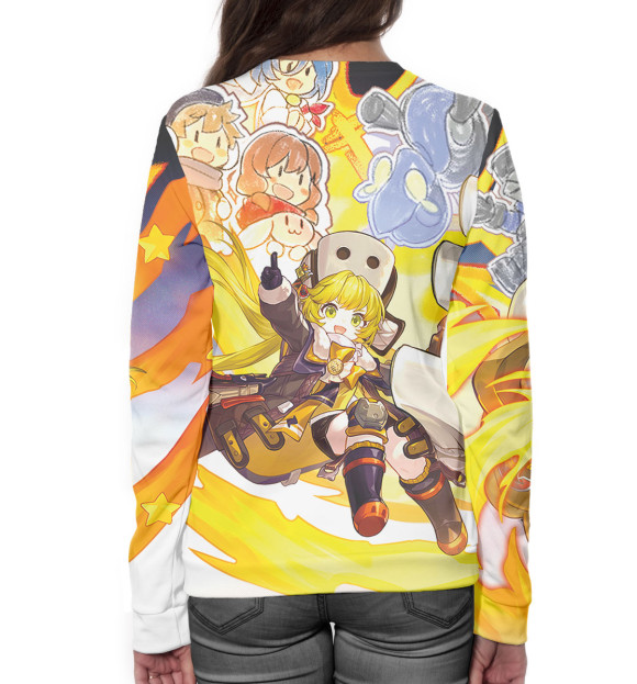 Женский свитшот с изображением Хук цвета Белый