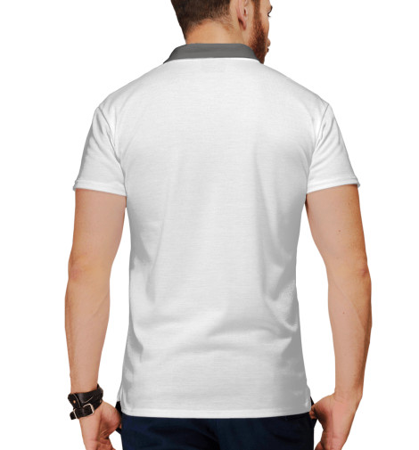 

Поло Print Bar, Белый, КотоСелфи