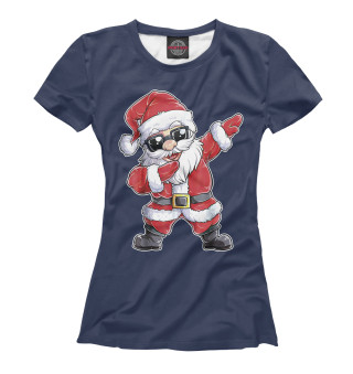 Женская футболка Санта dab