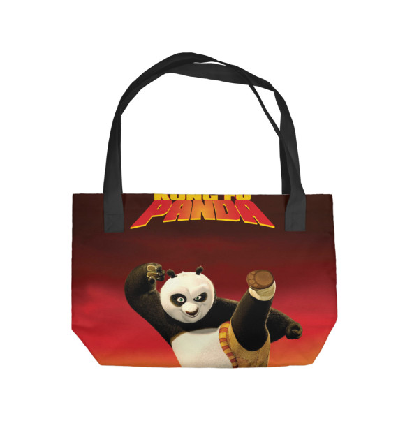 Пляжная сумка с изображением Kung Fu Panda цвета 