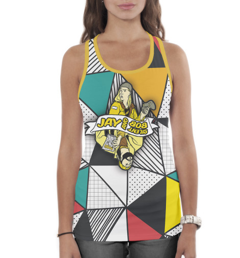 

Майки борцовки Print Bar, Белый, Джей и Молчаливый Боб