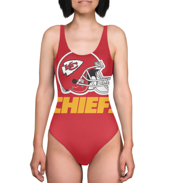Купальник-боди с изображением Kansas city chiefs цвета 