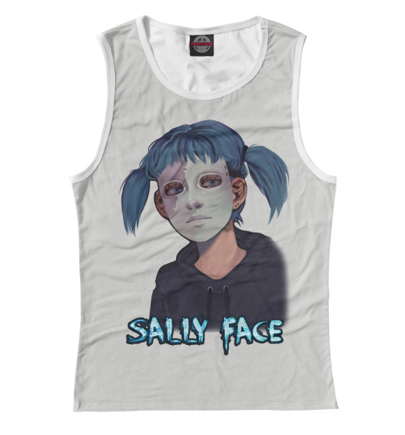 Майка для девочки с изображением Sally Face цвета Белый