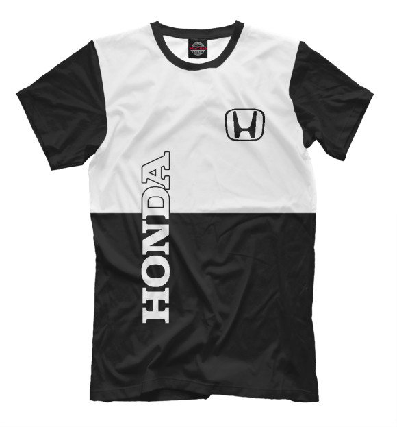 Мужская футболка с изображением Honda цвета Белый