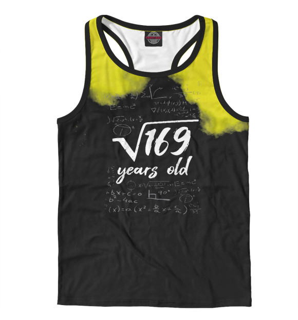 Мужская майка-борцовка с изображением 13 Years Old Birth Born цвета Белый