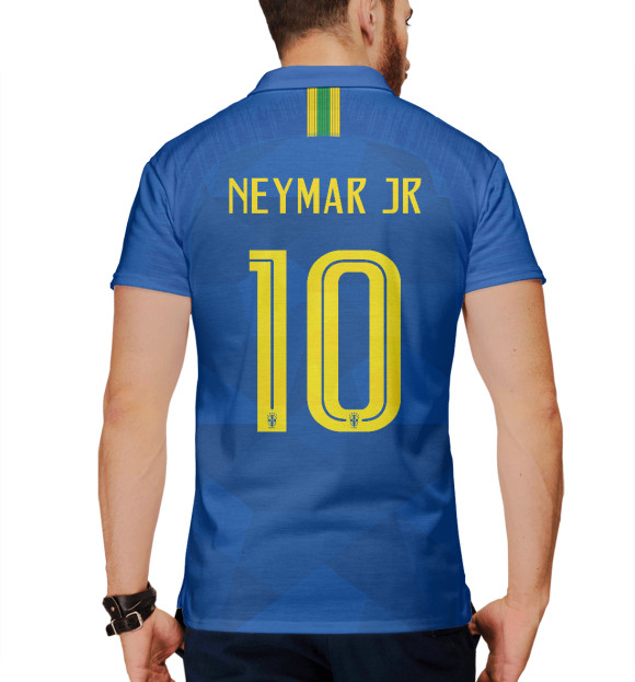 Мужское поло с изображением Neymar World Cup 2018 цвета Белый