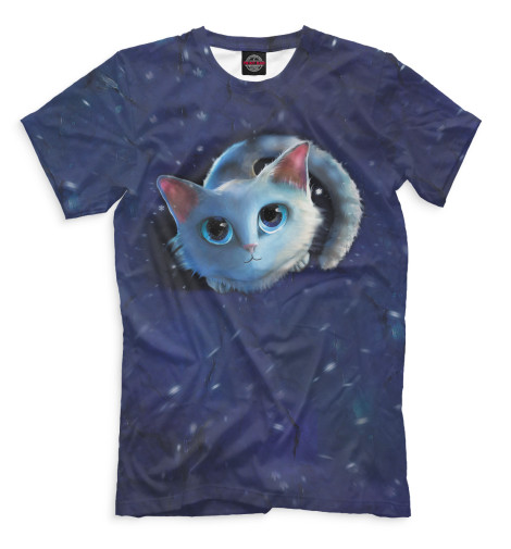 

Футболки Print Bar, Серый, Коты