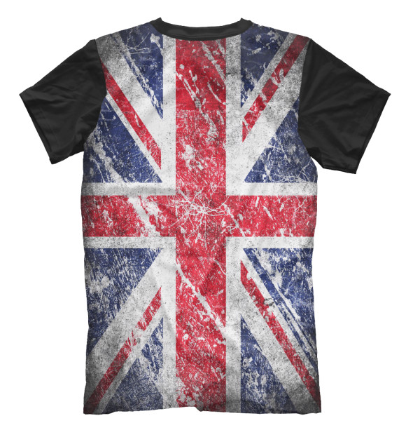 Мужская футболка с изображением Великобритания цвета Белый