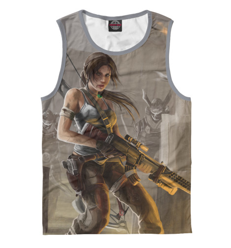 

Майки Print Bar, Белый, Tomb Raider