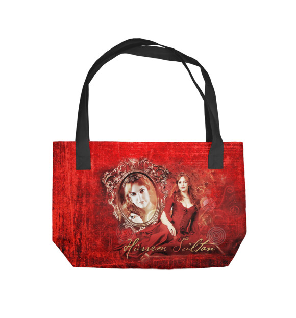 Пляжная сумка с изображением Огненная Хюррем цвета 