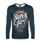 Мужской лонгслив I am super girl