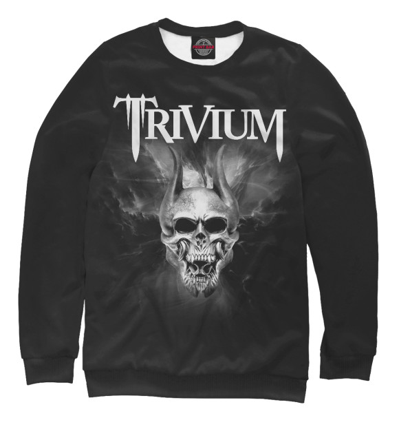 Свитшот для мальчиков с изображением Trivium цвета Белый