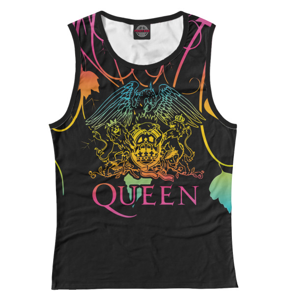 Майка для девочки с изображением Queen цвета Белый