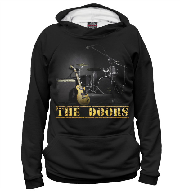 Мужское худи с изображением The Doors цвета Белый