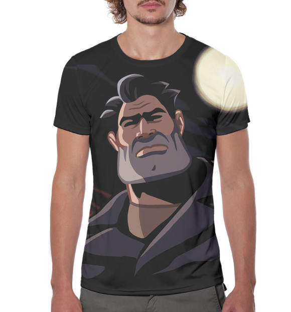 Мужская футболка с изображением Full Throttle цвета Белый