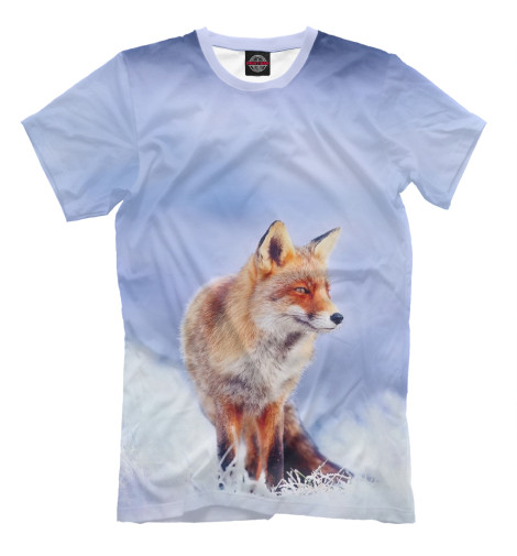 

Футболки Print Bar, Молочно-белый, Лиса