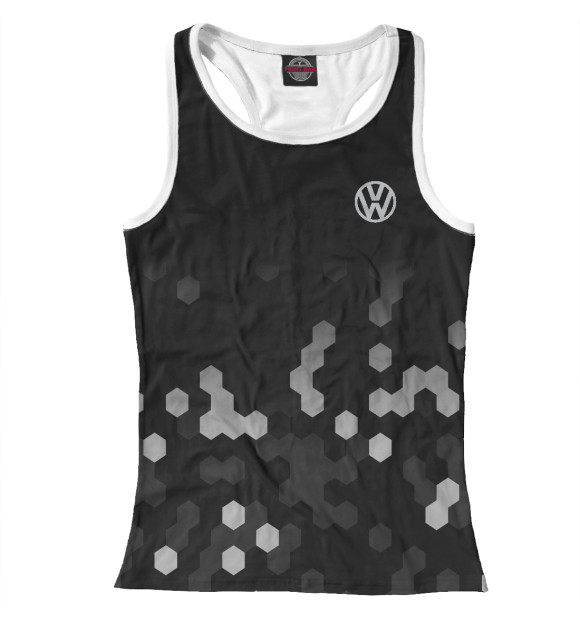 Женская майка-борцовка с изображением Volkswagen цвета Белый