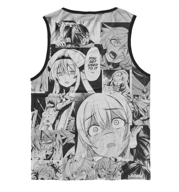 Майка для мальчика с изображением AHEGAO цвета Белый