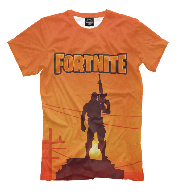 Мужская футболка с изображением Fortnite цвета Светло-коричневый