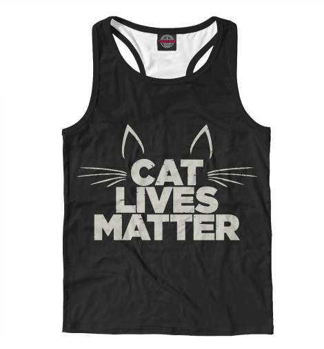 

Майки борцовки Print Bar, Белый, Cat Lives Matter