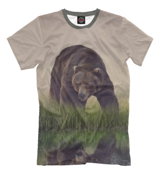 Мужская футболка Бурый медведь